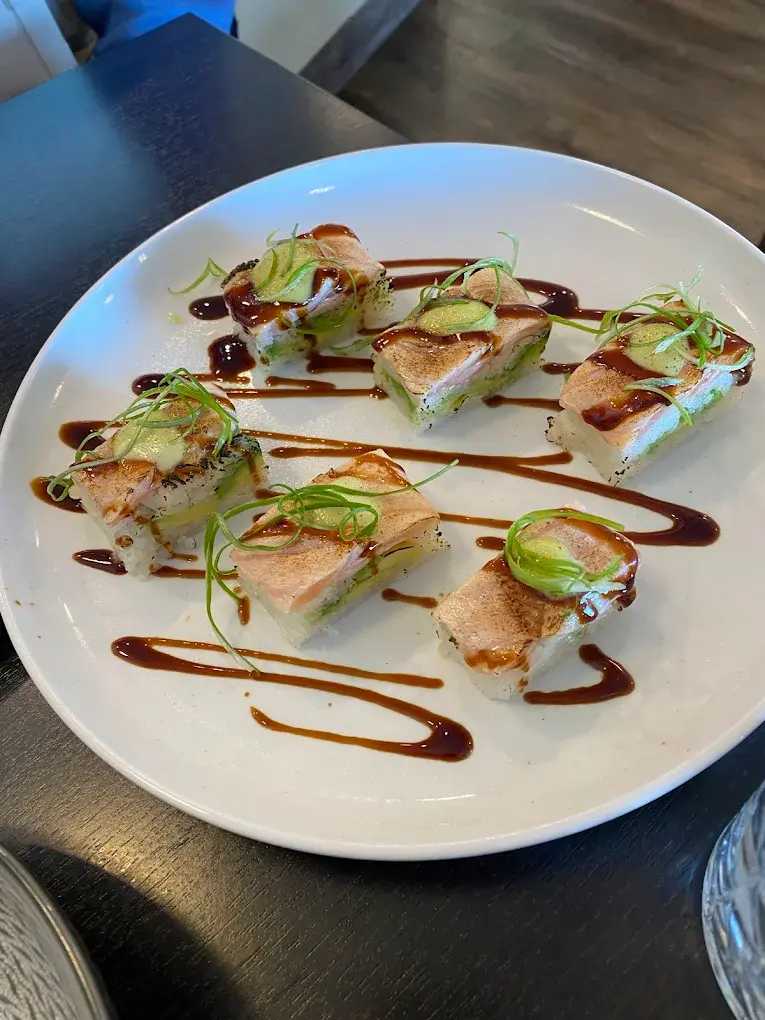 Rainbow rolls at Momoyama Sushi Calgary, AB